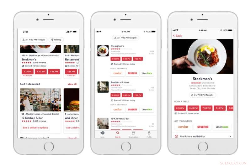 OpenTable Expands Services: Introducing Food Delivery to Its Dining App