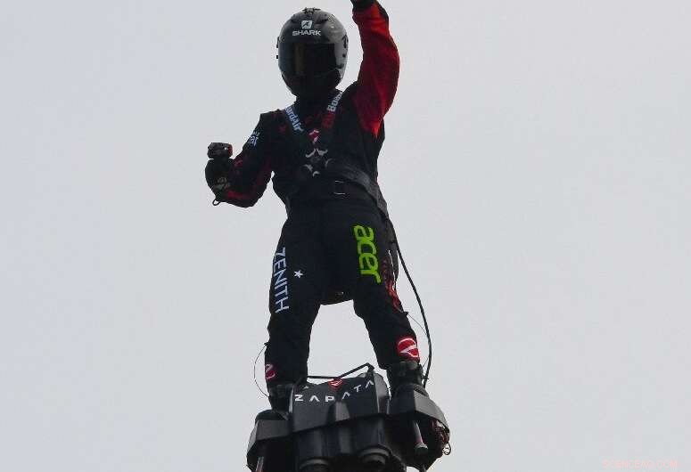 French Daredevil Flies Hoverboard Across English Channel, Realizing Dream