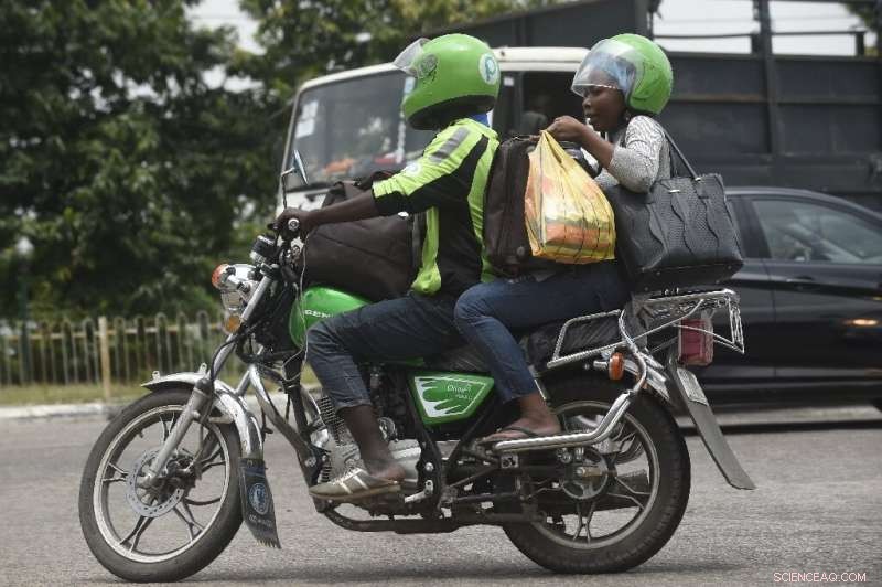 Motorbike Taxi Apps Compete for Business on Lagos s Crowded Roads