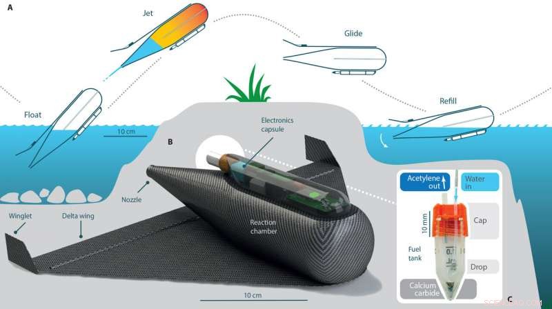 Flying Fish Robot Propels from Water and Glides Through Air