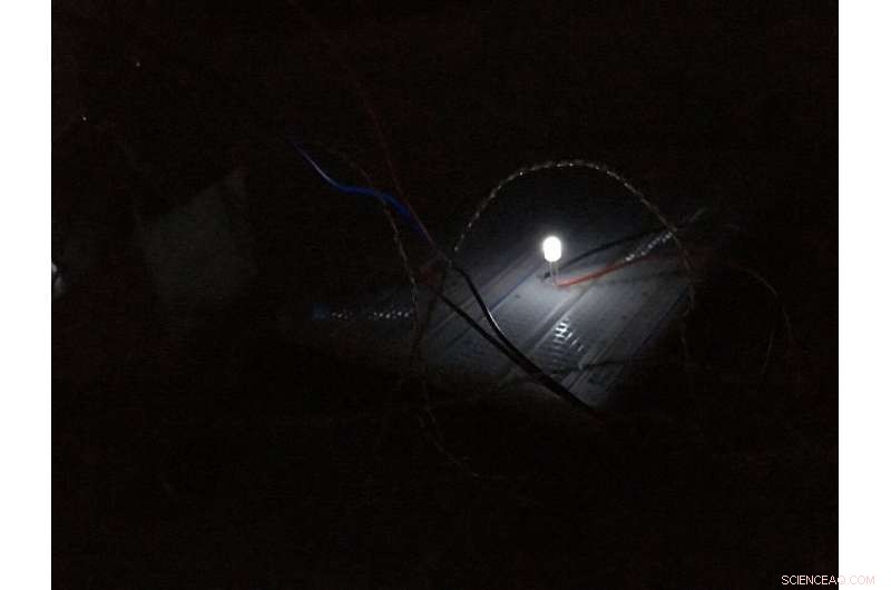 Thermoelectric Device Lights Up the Night Sky Using Cold Air