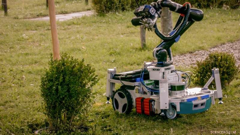 Advanced Gardening Robot Efficiently Prunes and Trims Plants