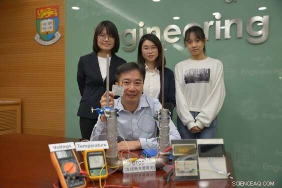 Engineering Team Develops Direct Thermal Charging Cell to Convert Low-Grade Heat into Electricity