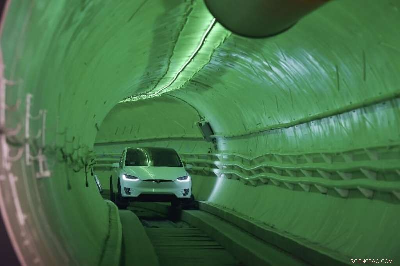Elon Musk Projects Las Vegas People Tunnel to Open in 2020