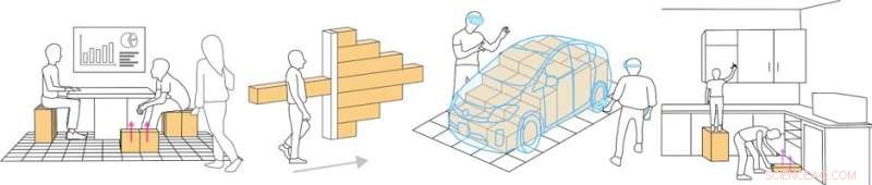LiftTiles: Modular Actuator Building Blocks for Adaptive Shape‑Changing Interfaces