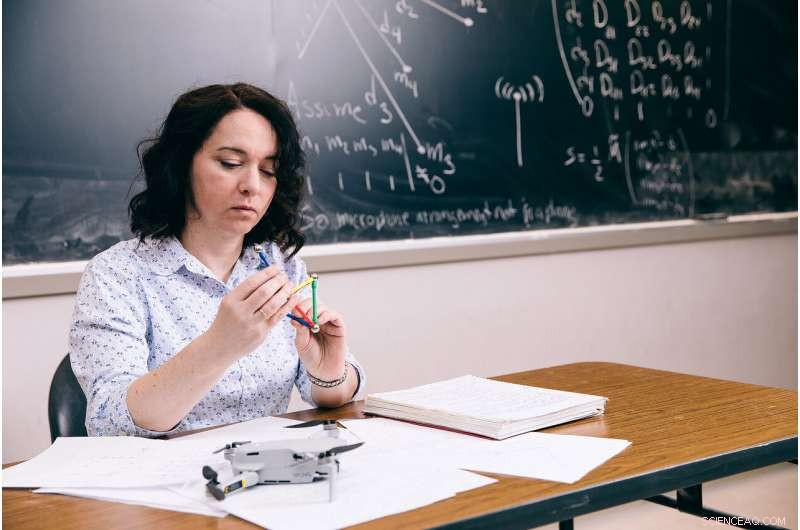 Drones Mimic Bats  Echolocation with a Speaker and Four Microphones