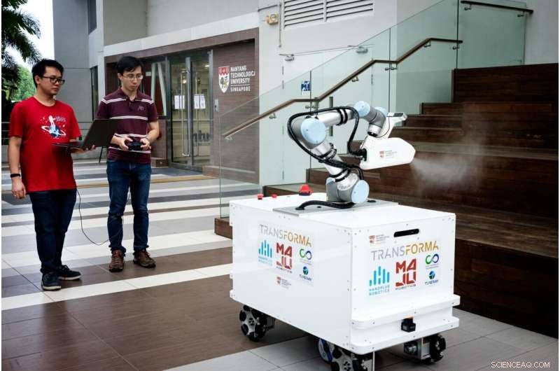 NTU Singapore Develops Autonomous Disinfection Robot to Support Cleaning Staff During COVID-19