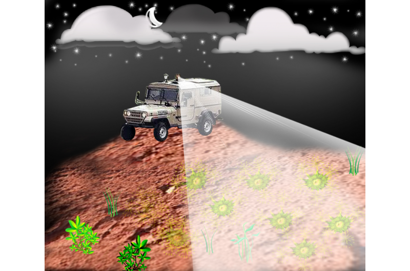 Bioluminescent Bacteria Enable Remote Detection of Buried Landmines