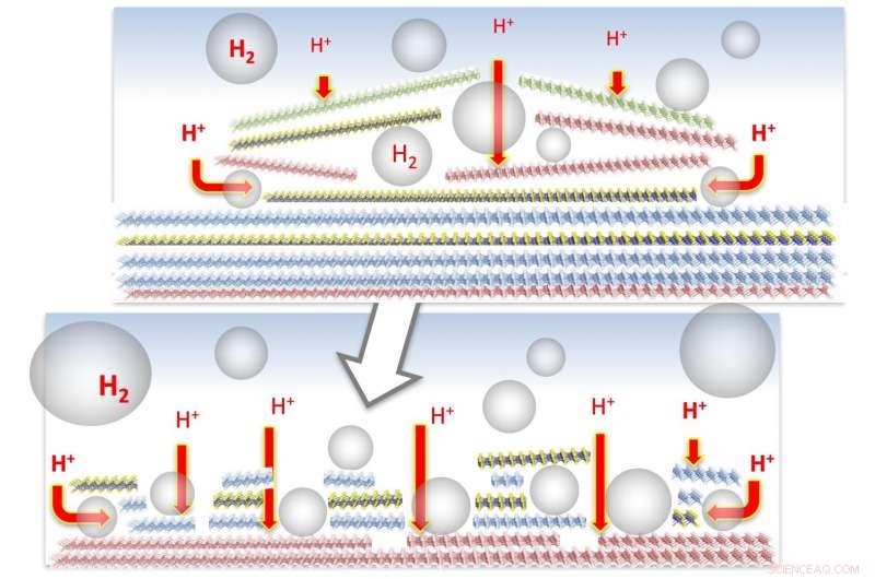Bubbles Drive Self-Optimizing Electrocatalysts for Efficient Hydrogen Production