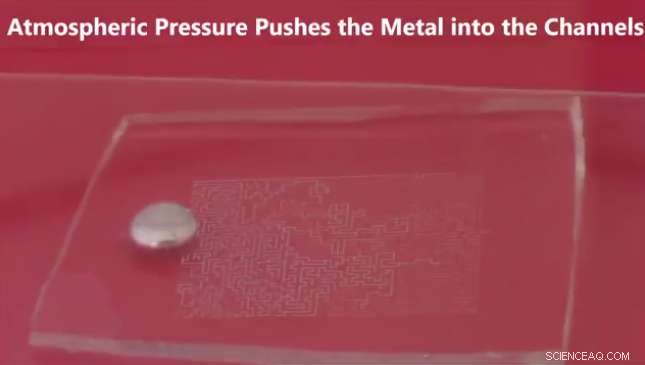 Vacuum-Driven, Hands-Free Patterning of Liquid Metal: NCSU Engineers Achieve Efficient Microchannel Filling