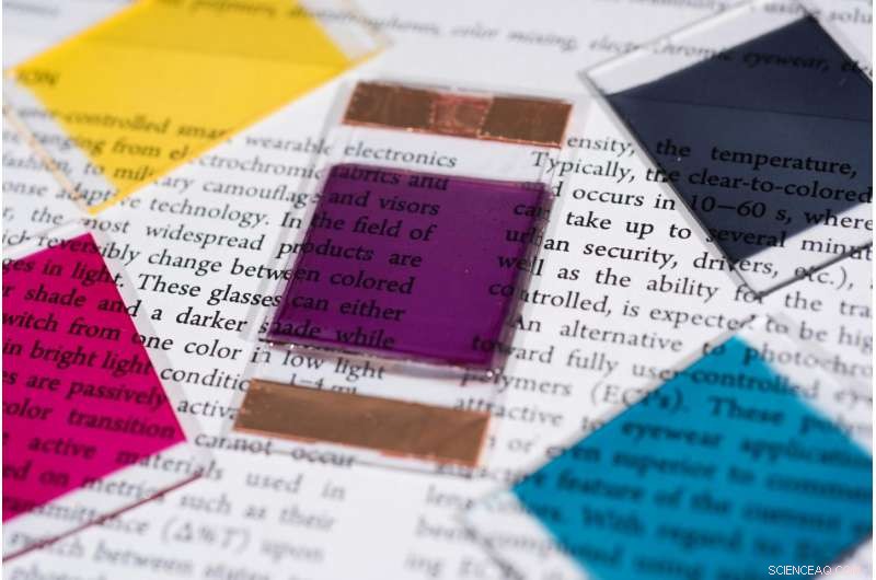 Developing Safer Spray‑On Electrochromic Inks for Color‑Changing Applications