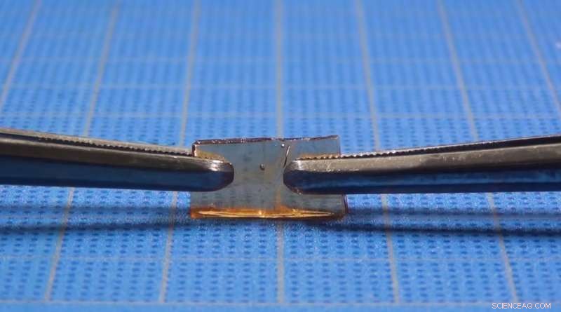 Innovative Semi-Transparent Polymer Repairs Themselves at Room Temperature with Light Pressure