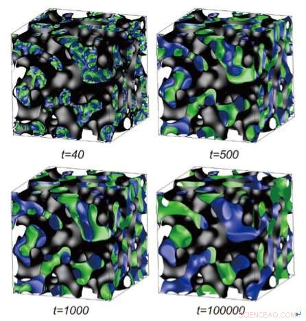 Unveiling the Role of Porous Material Topology in Binary Mixture Phase Separation