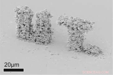 Precise Gold Micro Jewels Created with Advanced 3‑D Laser Printing