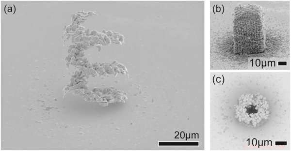 Precise Gold Micro Jewels Created with Advanced 3‑D Laser Printing