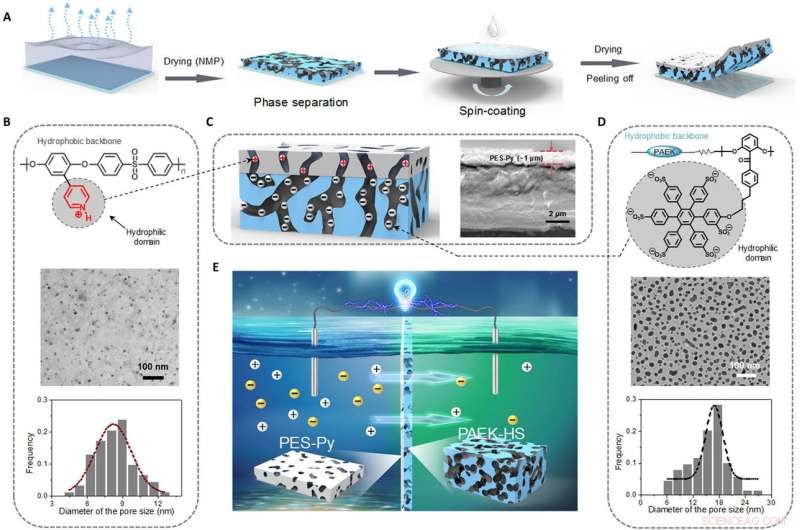 Advanced Janus Nanoporous Membrane Generator Boosts Osmotic Power Efficiency