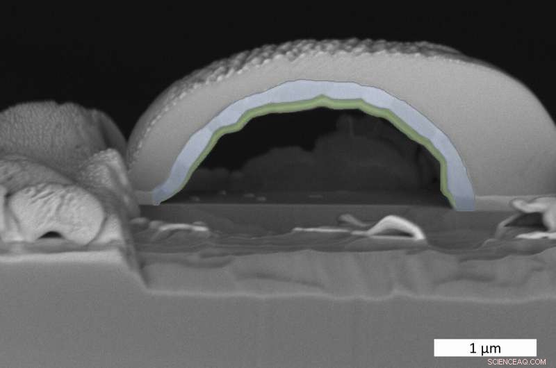 Platinum Forms Nano‑Bubbles: Insights from Electron Microscopy