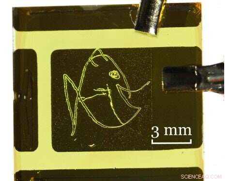 Patterned Light Unlocks New Potential in Light-Emitting Plastics