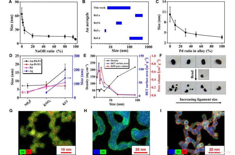 Guiding Noble Metal Aerogel Formation with Specific Ions