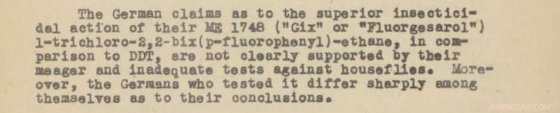 Scientists Reclaim WWII-Era German Insecticide with Rapid Action