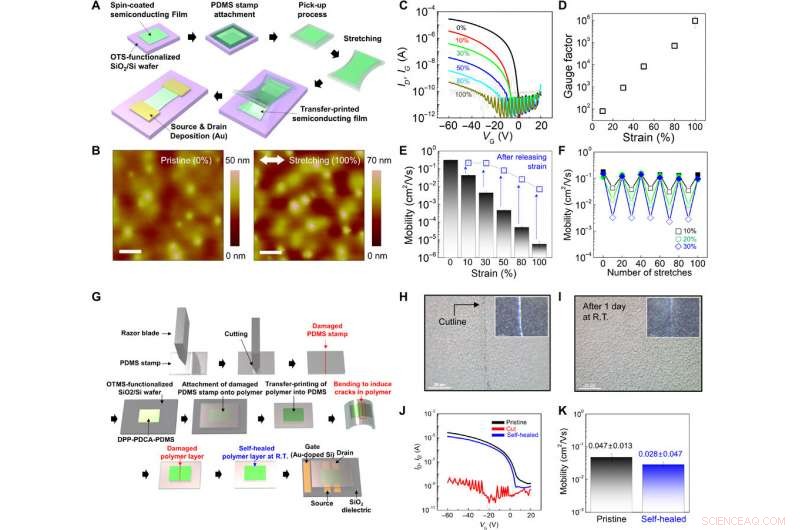 High-Performance, Stretchable, Self-Healing Semiconducting Polymer Films for Advanced Electronic Skin