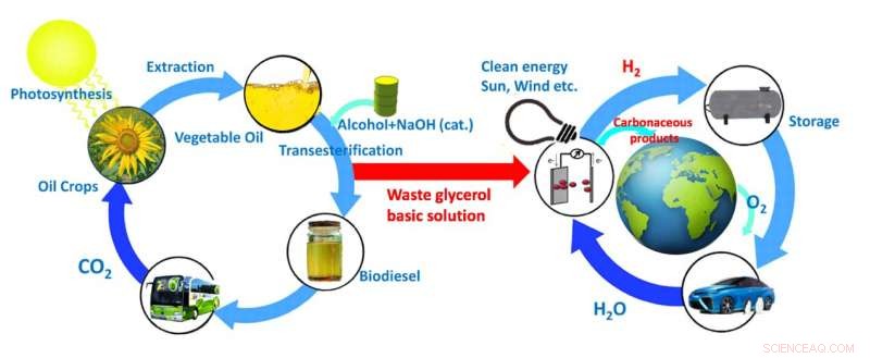 Turning Biodiesel By‑Product Glycerol into Sustainable Dihydroxyacetone and Clean Hydrogen Fuel