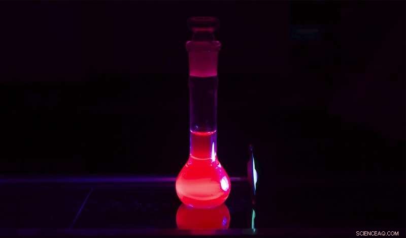 Enhancing Europium Luminescence Fivefold with Stacked Nanocarbon Antennas