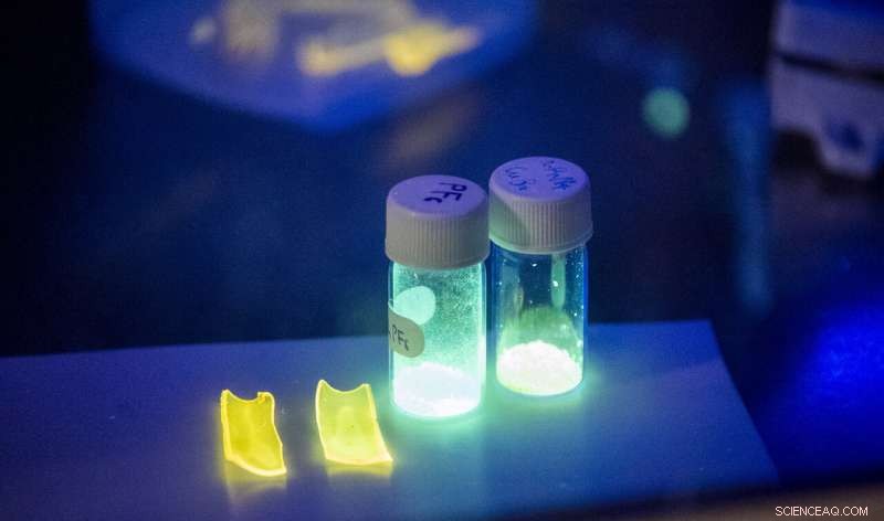 Innovative Smart Polymer Intensifies Glow When Stretched