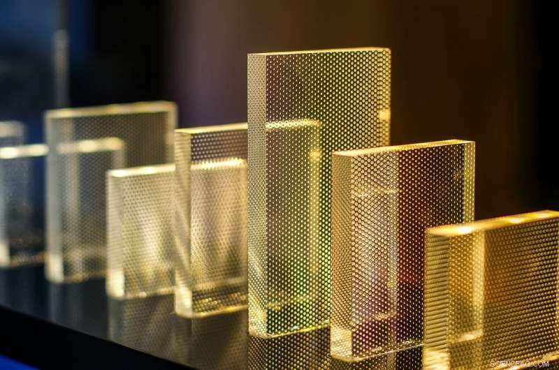 Designer Slits Turn Plexiglas into a Stronger, Lighter, and Flexible Material