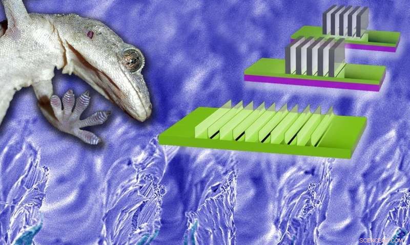 Mass-Production of Gecko-Inspired Adhesive Surfaces Now Within Reach