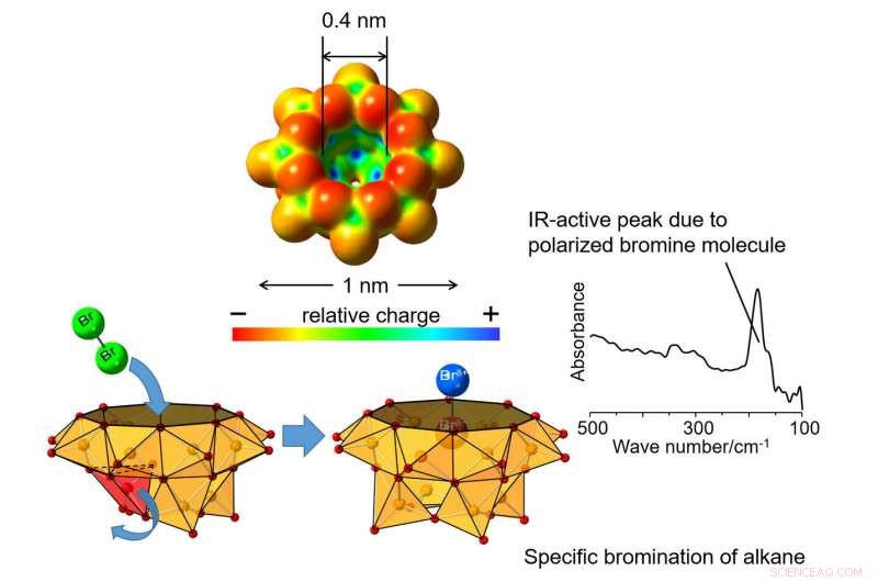 Polarization of Bromine Molecule within Vanadium Oxide Cluster Cavities Enables Novel Alkane Bromination
