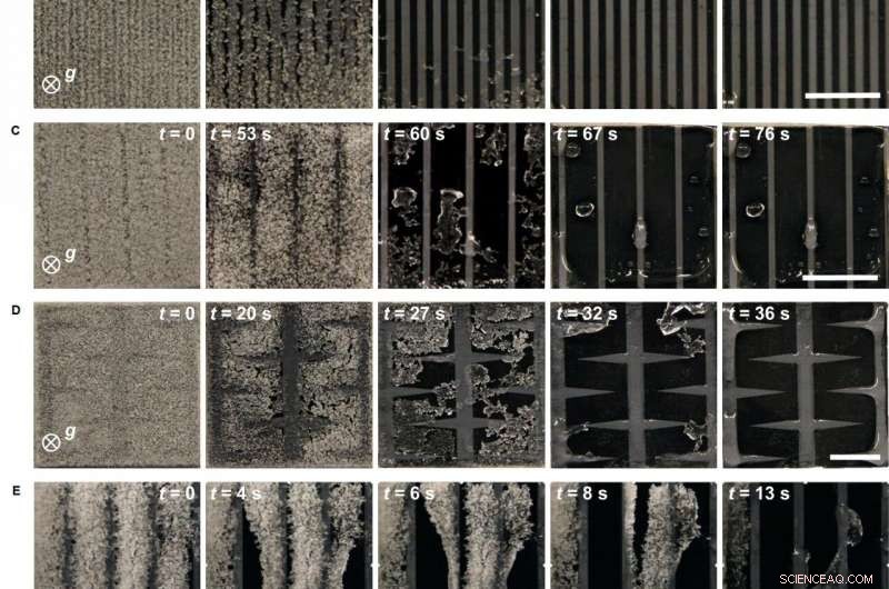 Biphilic Surfaces Cut Defrosting Time in Heat Exchangers