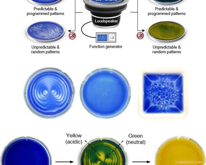 Visualizing Chemical Reactions with Music-Driven Control