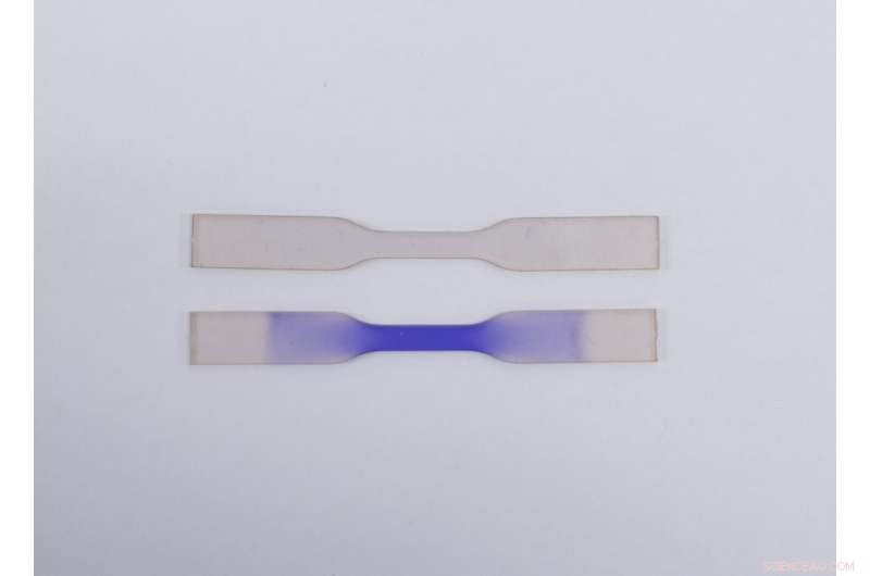 Spiropyran-Based Material Mimics Skin Bruising for Advanced Stress Sensing