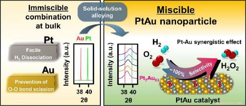Efficient Direct Synthesis of Hydrogen Peroxide Using Platinum‑Gold Nanoparticle Catalysts