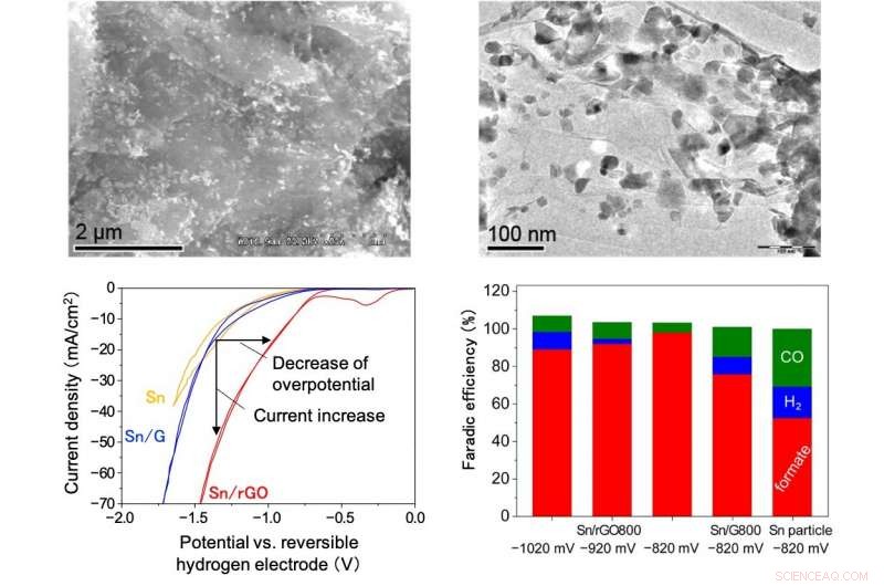 Tin/Reduced Graphene Oxide Catalyst Enables Efficient Electrochemical Conversion of CO₂ to Formate