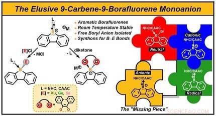 Enhancing Borafluorene Anion Stability via Carbene Complexation