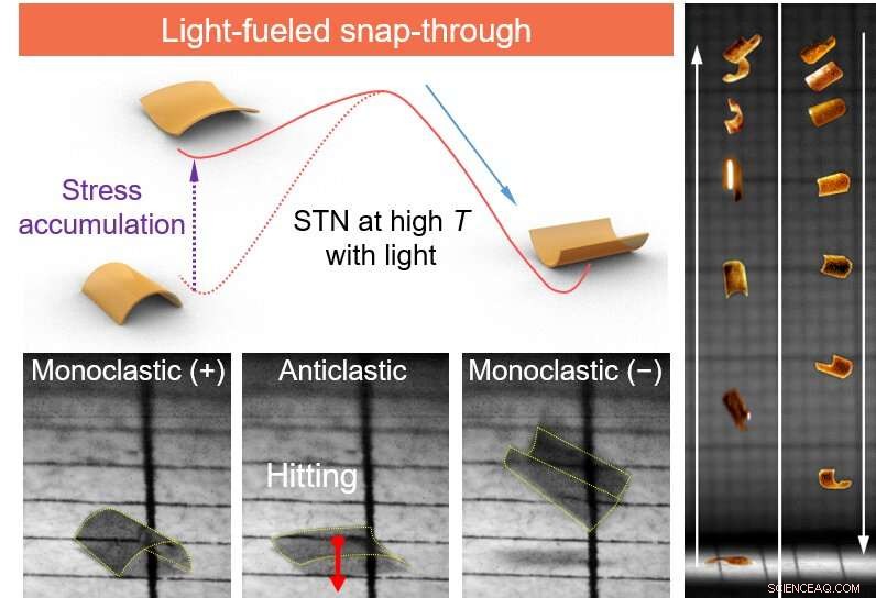 Molecular Switch Drives High-Speed Photomechanical Polymer Jumps