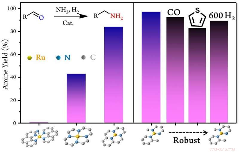 Single-Atom Catalyst Enhances Reductive Amination Efficiency