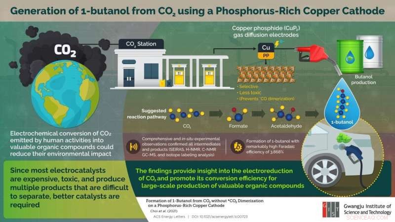 Efficient CO₂-to-Butanol Conversion via Phosphorus-Rich Copper Cathodes