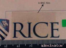 Rice University Scientists Engineer Visible One-Atom Layer of Graphene-Boron Nitride Hybrid