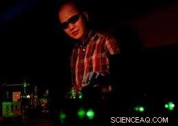 A Single Nanomaterial Generates a Spectrum of Laser Colors