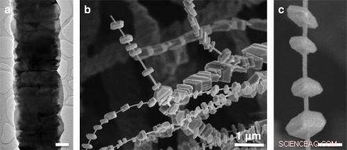 Semiconductor Shish Kabob Nanostructures Merge Multi-Dimensional Properties