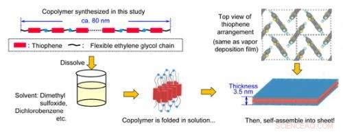 Pioneering 2D Organic Materials: First Synthesis of 3.5 nm Thiophene Nanosheets