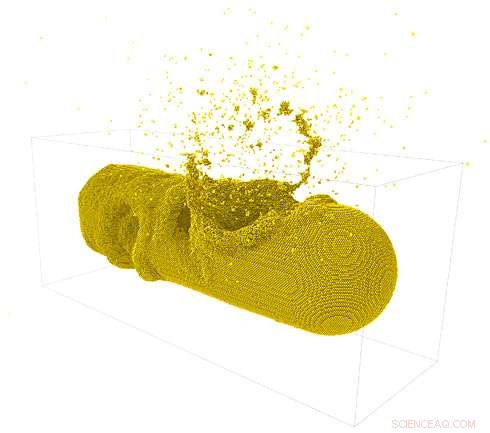 Gold Nanorods Exhibit Elevated Sputtering Yields Under Single‑Ion Impacts