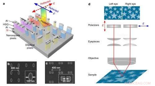 Scientists Produce 3‑D Stereoscopic Color Prints Using Nanopixel Technology