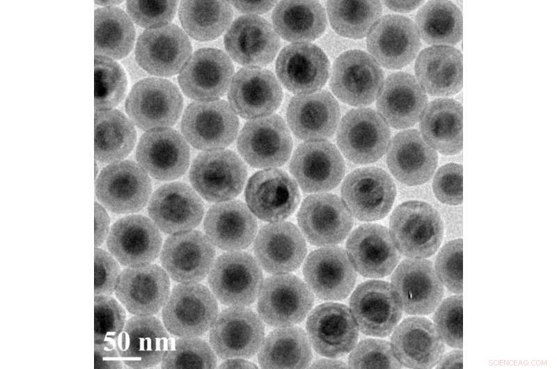 Onion-Layered Nanoparticles Convert Near-Infrared Light into Efficient Blue and UV Emission