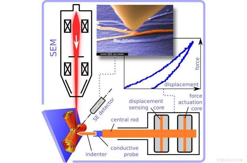 Rice University Team Probes Stiffness of Individual Branching Nanotubes Using SEM and Picoindenter