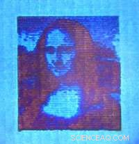 Microscopic Mona Lisa Printed on a Hair Strand Using Revolutionary Laser Technology