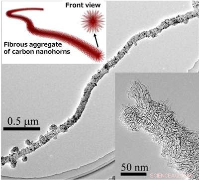 Researchers Reveal World s First Fibrous Aggregate of Carbon Nanohorns